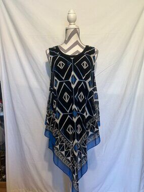 navy blue dress for baby girl Vince Camuto Ruched Asymmetric Laguna Crepe Dress main image 1